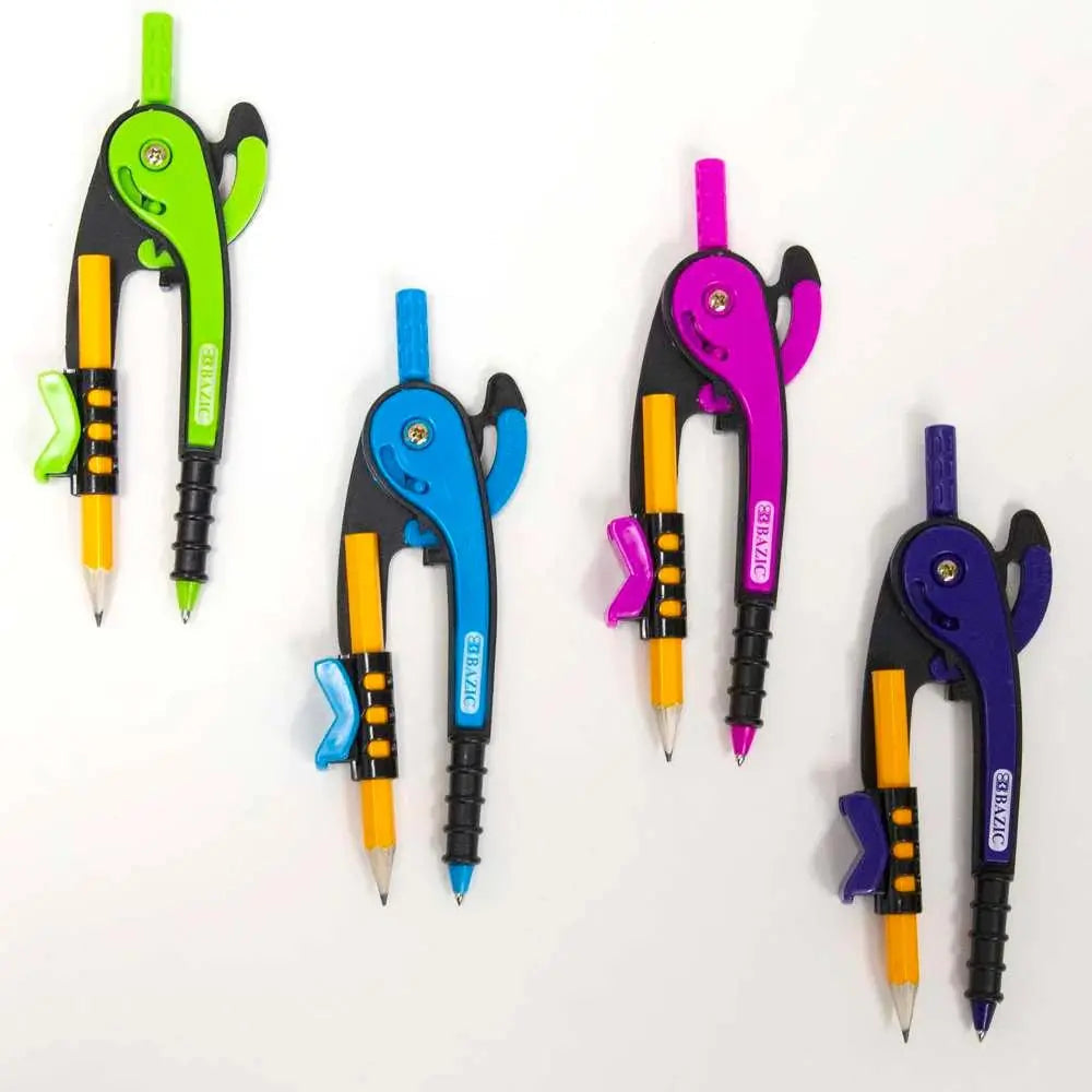 Scale-Arm Compass w/ #2 Wood Pencil – Random Color